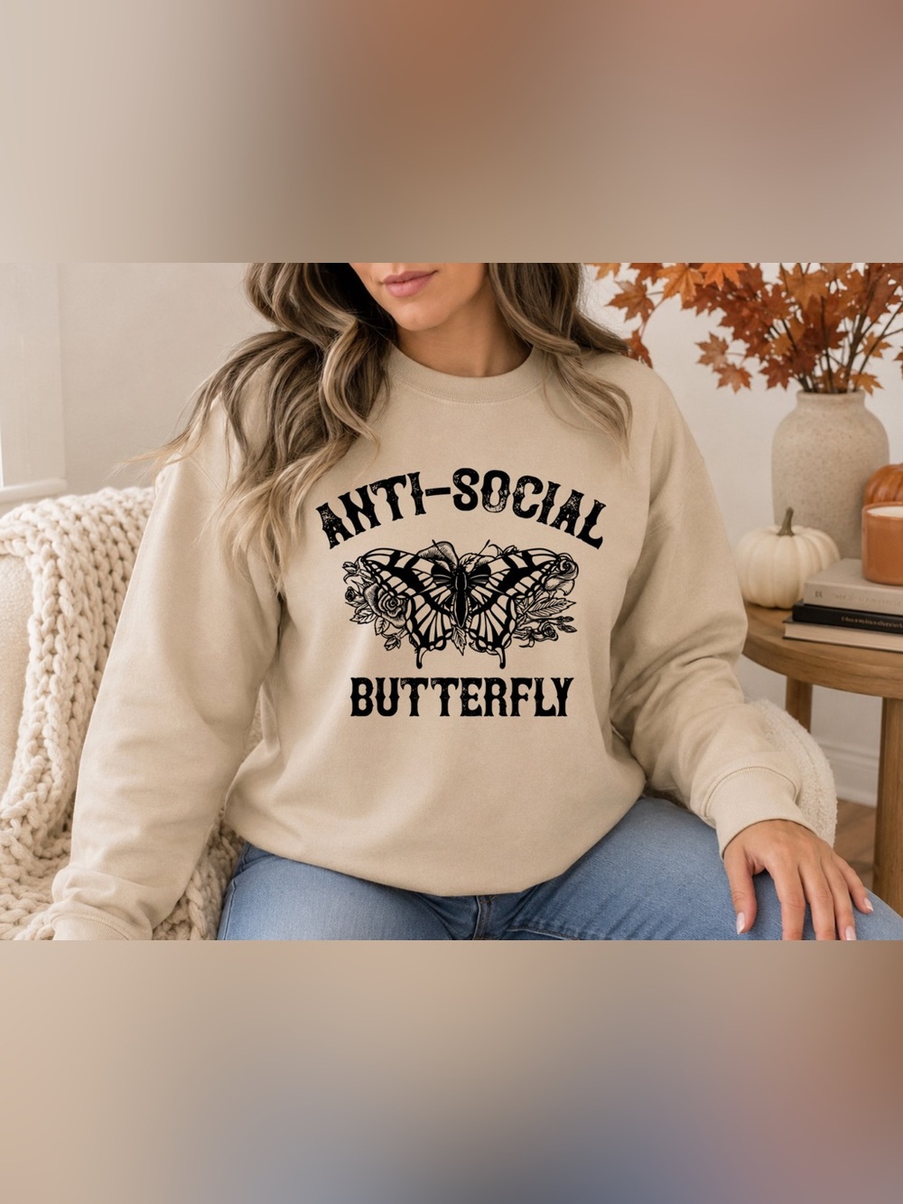 Anti Social Butterfly Sweatshirt